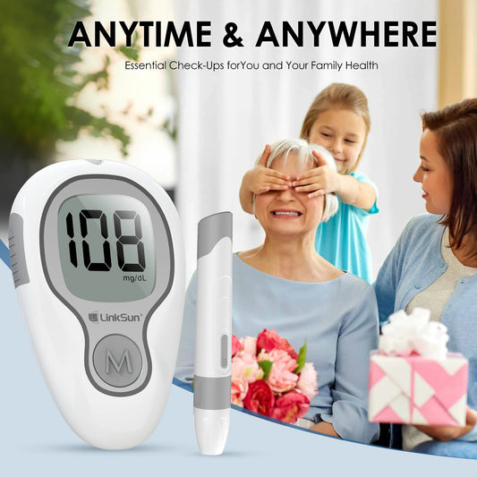 LinkSun Blood Glucose Meter G-425-3 Glucosemeter Kit