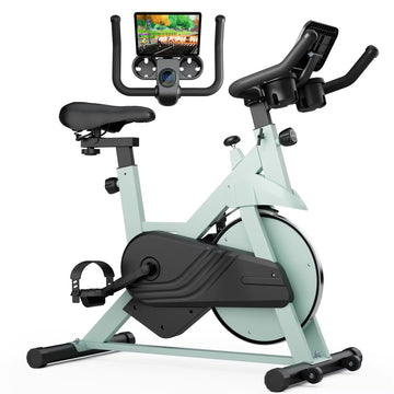 Superun Exercise Bike, 32-Level Magnetic Resistance Stationary Bikes for Home, Low Noise Workout Cycling Bike for Home