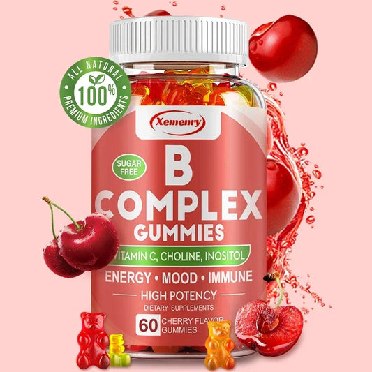 Vitamin B Complex Supplement - Contains Vitamin C, Choline, Inositol